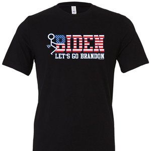 F Biden Let's Go Brandon Stickman T-shirt Conservative Republican FJB #FJB USA